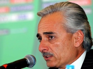 SOCCER/FUBTOL MUNDIAL SUB 17 LOS CHICOS, TIENEN LOGO General view of Jesus Martinez, during the unveling and press conference of the logo for the Sub 17 World Cup at Mexico city./Vista general de Jesus Martinez, durante la presentacion y conferencia del logo para el Mundial Sub 17 en la ciudad de Mexico. 15 October 2010 MEXSPORT/JORGE REYES