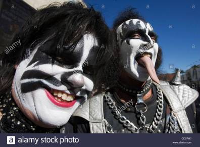 catman-dressed-as-kiss-band-member-peter-criss-and-gary-downe-dressed-CD2FH3.jpg