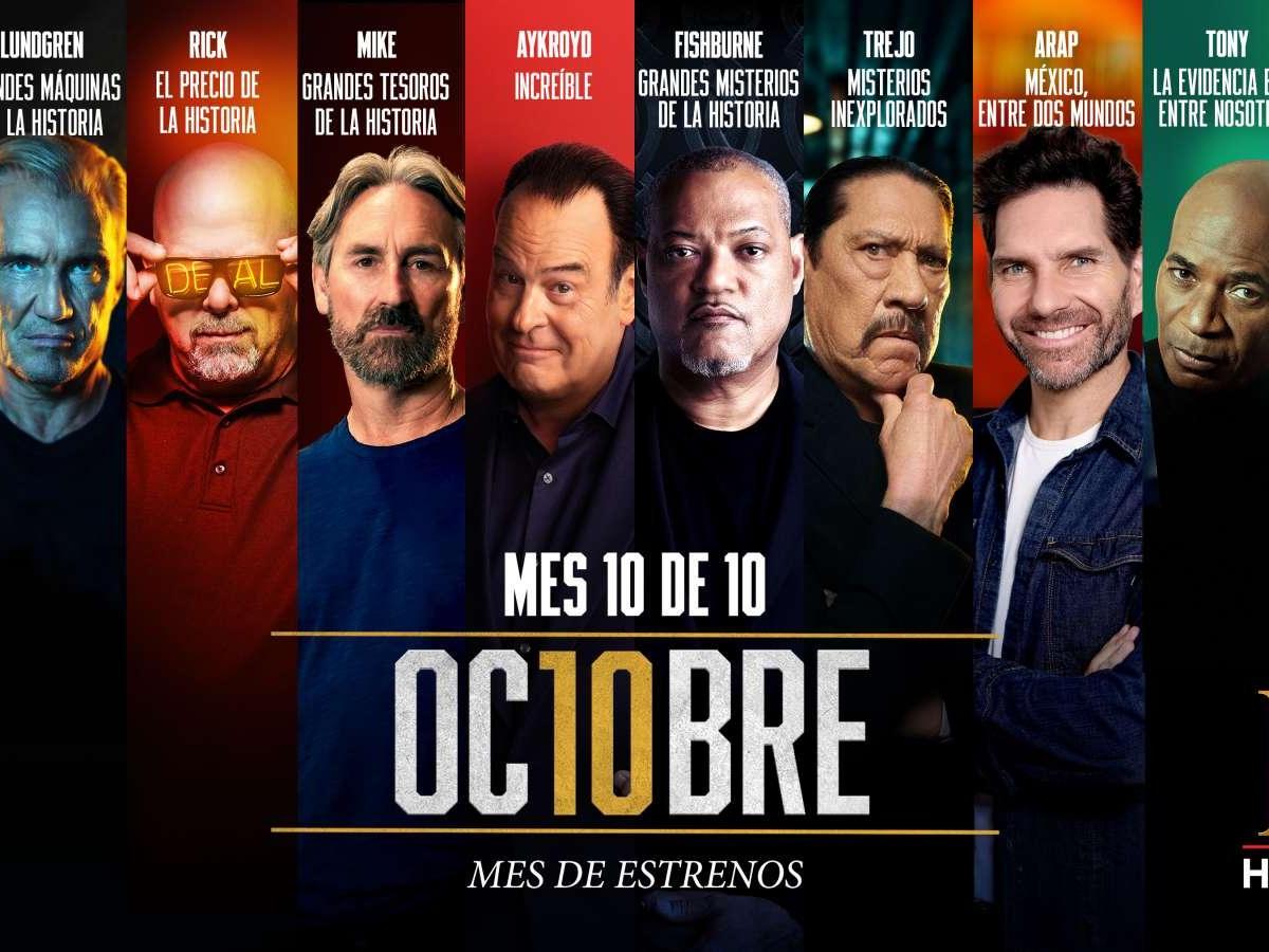 History sorprende con la programación «10 de 10», ‘Súper Octubre’ de grandes&nbsp;estrenos